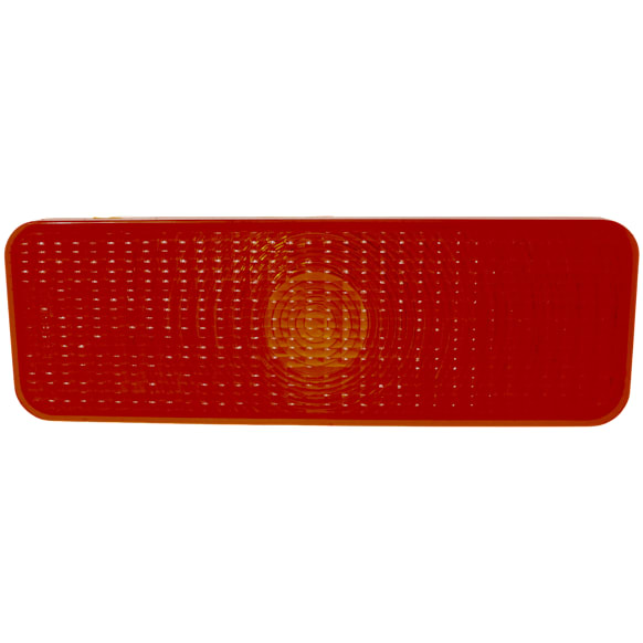 Turn Signal Lens - Driver or Passenger Side, Amber, Plastic, Direct Fit, Sold individually