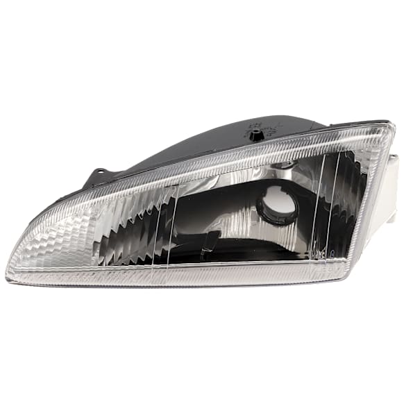 Driver Side Headlight, without Bulb, Halogen, Clear Lens, with Vertical Fluted Lens