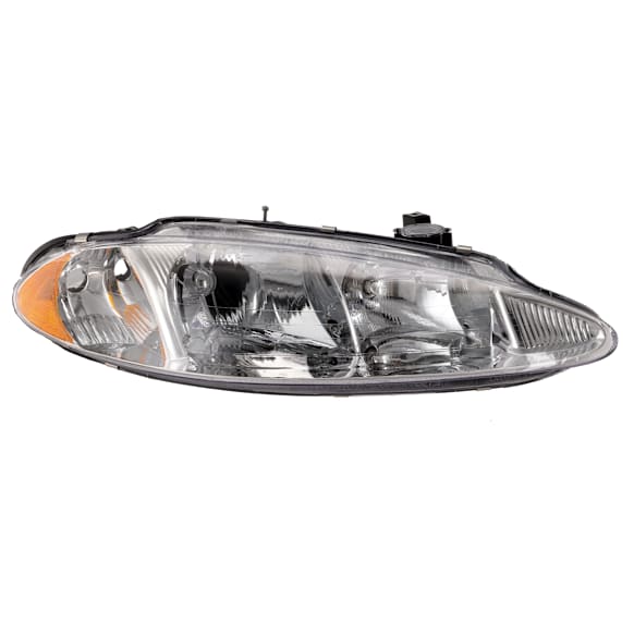 1998-2004 Chrysler Intrepid - Passenger Side Headlight, with Bulb, Halogen, Clear Lens, with Leveling