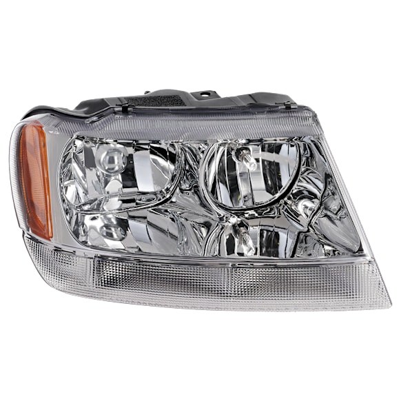Passenger Side Halogen Headlight, With bulb(s), OE Replacement, Without Wiring Harness, Limited/Overland Models