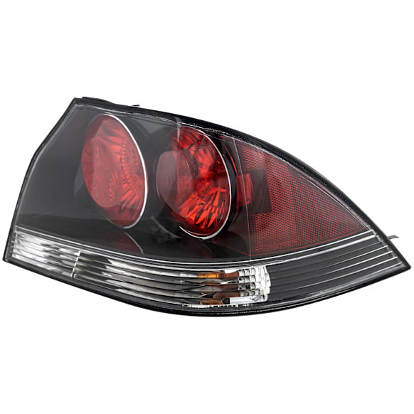 Driver and Passenger Side Tail Light, with Bulbs, Halogen, Clear Lens, Black Interior