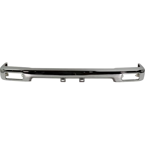 Front Bumper, Chrome, With License Plate Provision, Without Mounting Brackets, 2WD