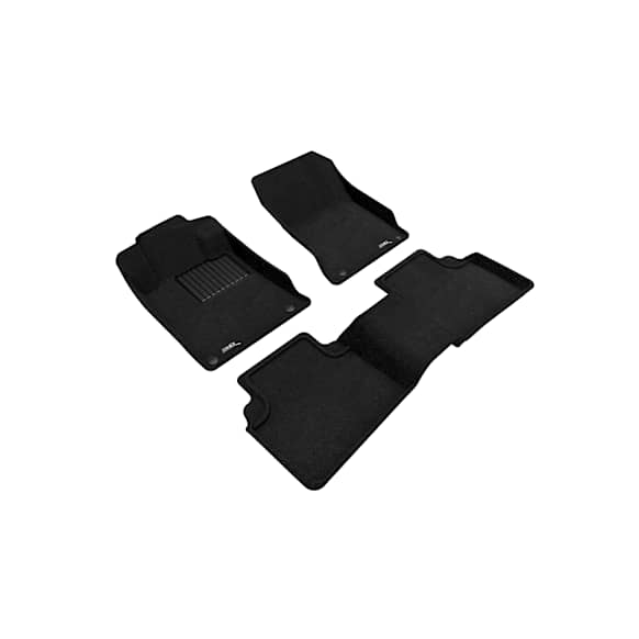 2023 Nissan Altima - Front and Second Row Molded Floor Liner, Sedan, Black, Made of Polypropylene, ELEGANT Series