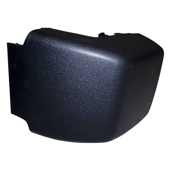 1996 Jeep Grand Cherokee - Front, Passenger Side Bumper Guard, Black, Plastic