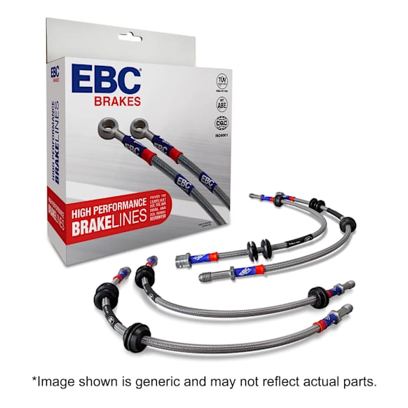 BLA7194-5L Front and Rear High Performance Series Brake Line, Braided stainless steel