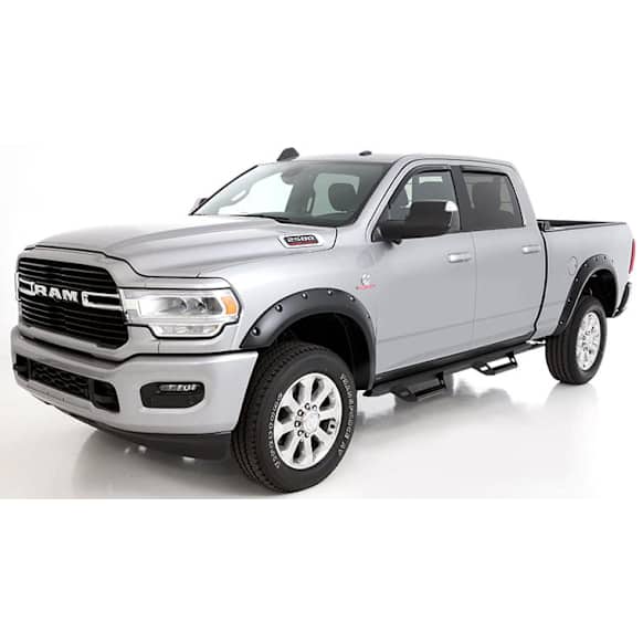 2021 Ram 2500 - Front and Rear, Driver and Passenger Side, Fender Flares, Fleetside, Black, Pocket Style Series