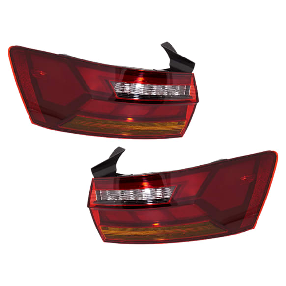 Driver and Passenger Side Halogen/LED Tail Light, With bulb(s), OE Replacement