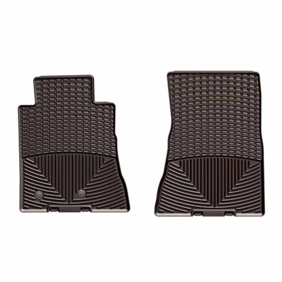 2017 Ford Mustang - Front Row Flat Floor Mat, Cocoa, Made of Rubberized Thermoplastic Elastomer, All-weather Series