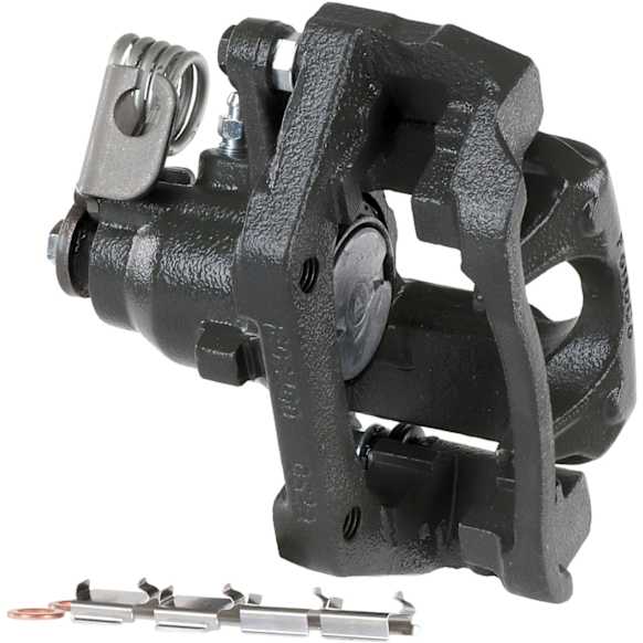 2010 Ford Flex - Rear, Driver Side Brake Caliper, FWD, With Metal Piston; With Mounting Bracket, Reman Series