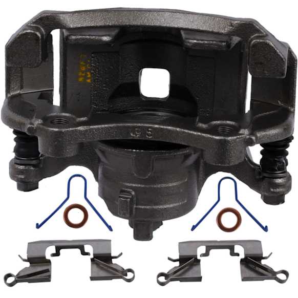 2017 Nissan Versa Note - Front, Passenger Side Brake Caliper, Front Wheel Drive, With Metal Piston, Supplied With Mounting Bracket, Reman Series