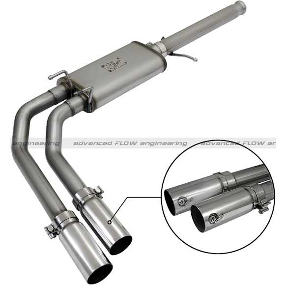 2010 Chevrolet Silverado 1500 - Power Rebel Series Cat-Back, Exhaust System, 5.3L 8Cyl, Made of Stainless Steel