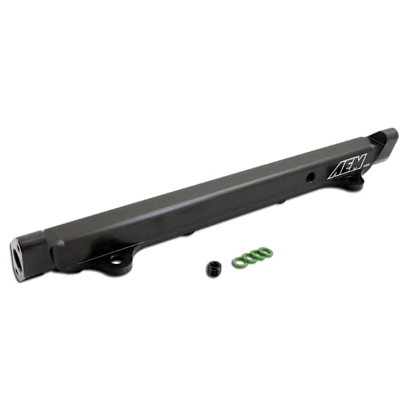 25-131BK Fuel Rail - Black, Gunmetal, Direct Fit, Sold Individually