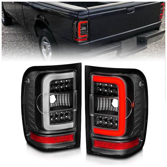 2006 Ford Ranger - Driver and Passenger Side Tail Light, With bulb(s), Led, Clear Lens, Black Interior, LED Series
