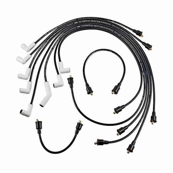 1970 Dodge Charger - Custom Fit Extreme 9000 Ceramic Spark Plug Wire Set; 8Mm Ferro-Spiral Core Wire; Mopar B/Rb Block, Set of 8, Extreme 9000 Ceramic Boot Series
