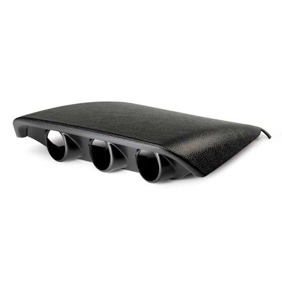 10050 Gauge Mount, Dash Top, Triple, 2 1/16in. Black, Ford Mustang 05-09 S197