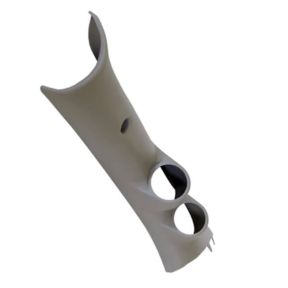 17218 Gauge Mount, A-Pillar, Full, Dual, 2 1/16in. Tan, Dodge Ram 10-19