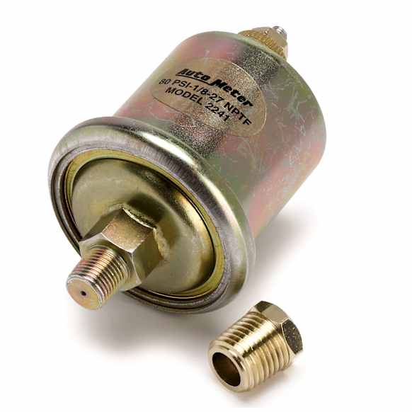 2241 Sensor, Oil Pressure, 0-80Psi, 1/8in. Npt Male, For Short Sweep Elec.