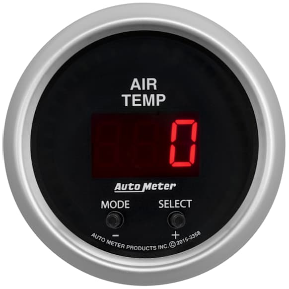 3358 Sport-Comp Series Gauge, Air Temp, Dual, 2 1/16in. 0-300f, Digital.