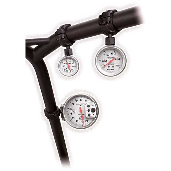 48000 Gauge Mount, Roll Pod For 1.5in. Roll Cage, Fits 2 1/16in. Gauge, Black