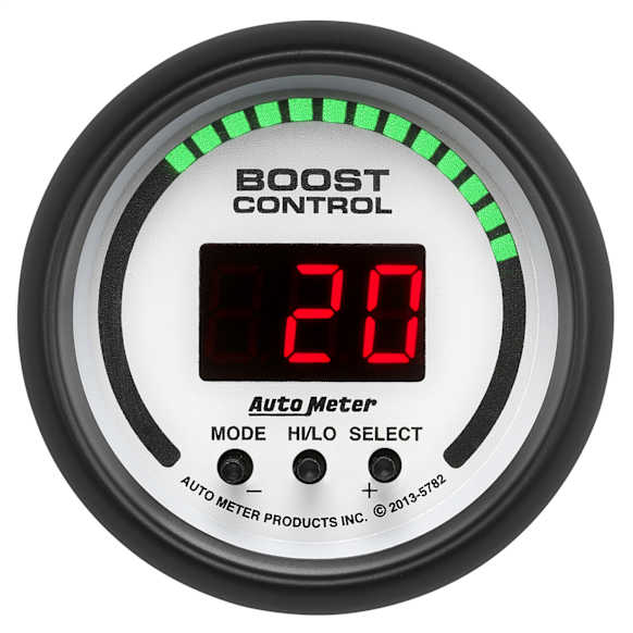 5782 Phantom Series Gauge, Boost Controller, 2 1/16in. 30Inhg-30Psi, Incl. Solenoid, Digital.