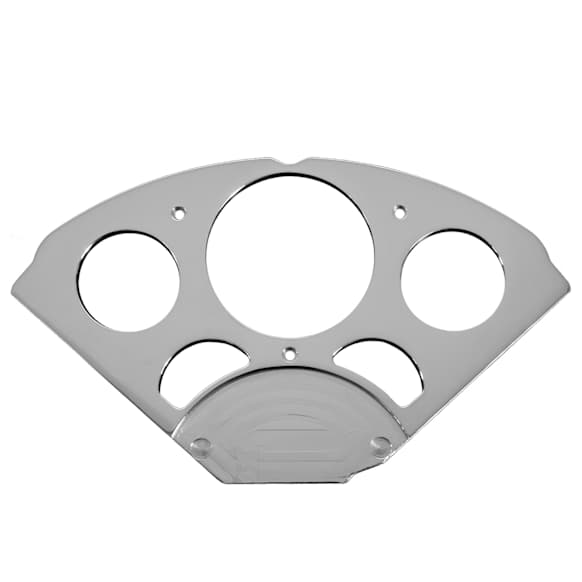 7033 Dash Panel, Chevy Car 55-56, 1 X 3-1/8in. & 4 X 2-1/16in. Sr Bezel, Billet