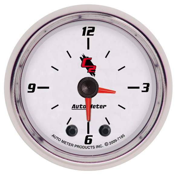 7185 C2 Series Gauge, Clock, 2 1/16in. 12Hr, Analog.