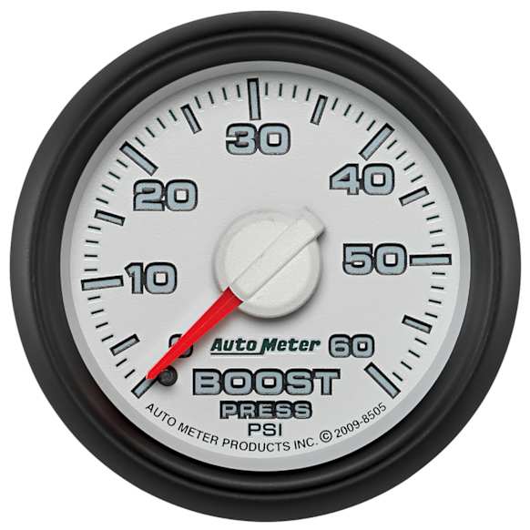 8505 Factory Match Ram Gen3 Series Gauge, Boost, 2 1/16in. 60Psi, Mechanical