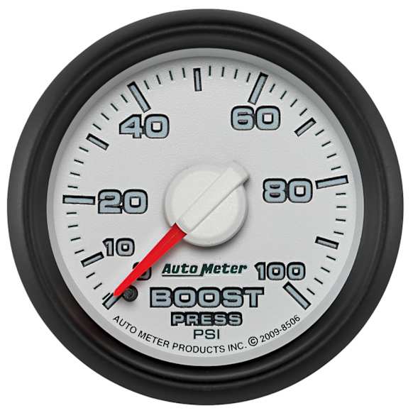 8506 Factory Match Ram Gen3 Series Gauge, Boost, 2 1/16in. 100Psi, Mechanical