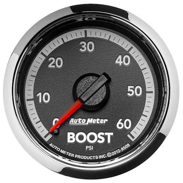 8508 Factory Match Ram Gen4 Series Gauge, Boost, 2 1/16in. 60Psi, Mechanical