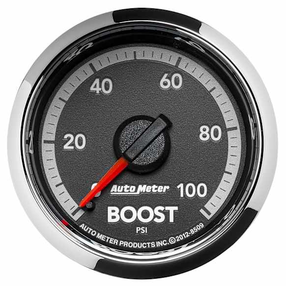 8509 Factory Match Ram Gen4 Series Gauge, Boost, 2 1/16in. 100Psi, Mechanical