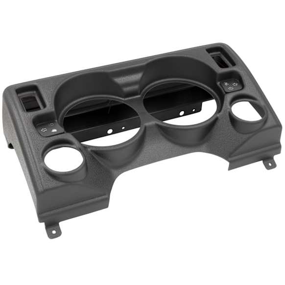 90010 Gauge Mount, Direct Fit Dash Panel, 4 Gauge (5in. X2, 2 1/16in. X2), Jeep Tj