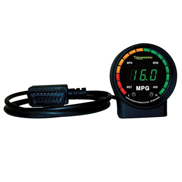 9105 Ecometer II Gauge, Fuel Economy, 2in. Rpm/Mph/Inst & Avg Mpg, Digital, Obdii.