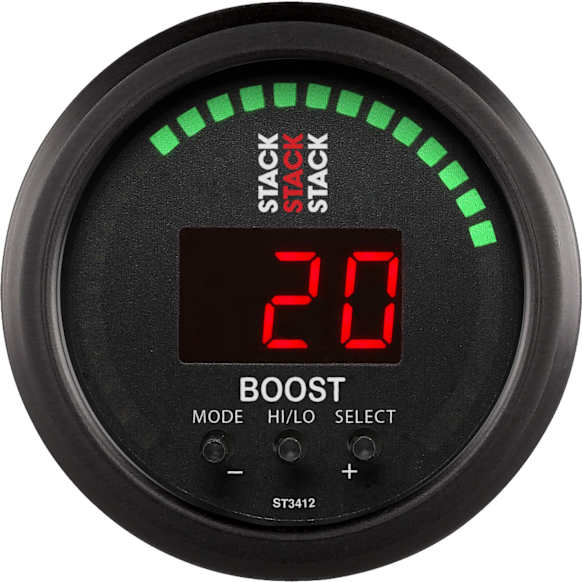 ST3412 Stack Boost Controller, 52Mm, Blk, -1 To +2 Bar (-30Inhg To +30 Psi)