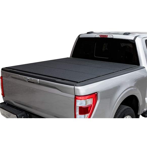 2017 Ford F-150 - LOMAX Professional Series Folding Hard Tonneau Cover, ,Aluminum, Approx. 6 ft. 6 in. Bed