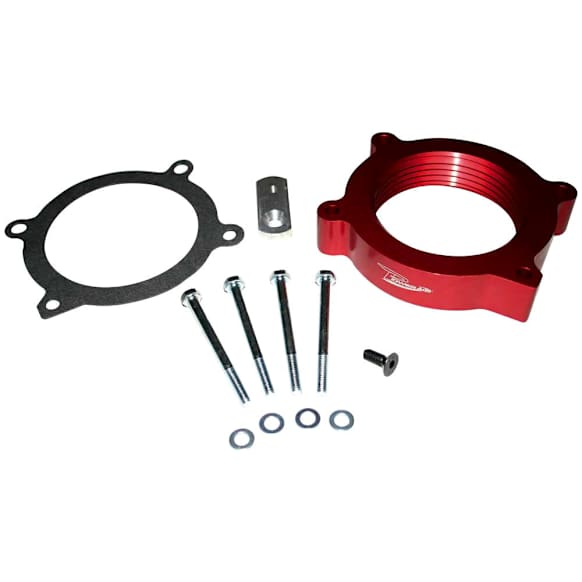 2007 Chevrolet Tahoe - Throttle Body Spacer - Anodized Red, Aluminum, Direct Fit, Sold Individually