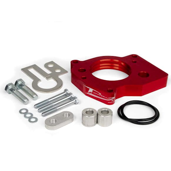 2004 Jeep Liberty - Throttle Body Spacer - Anodized Red, Aluminum, Direct Fit, Sold Individually