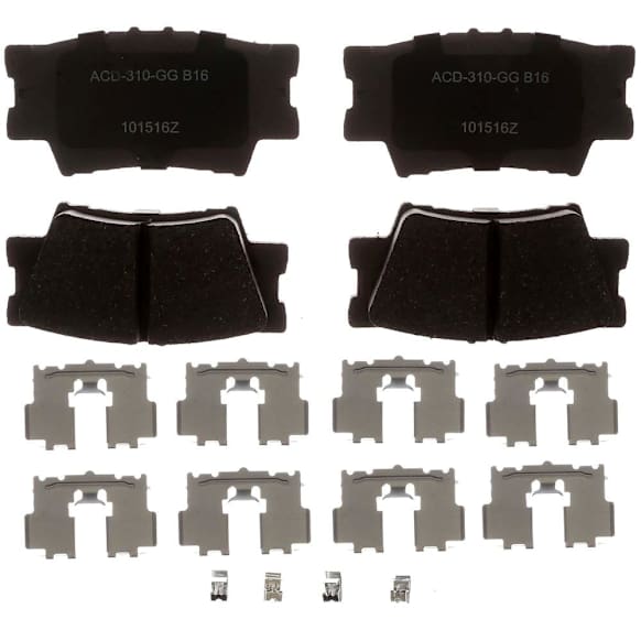 2012 Toyota RAV4 - Rear Brake Pad Set, 4WD, Recommend Installation Of Brake Pad Drag Reduction Clip, Oe Equipped With Ceramic Pads, Advantage Series