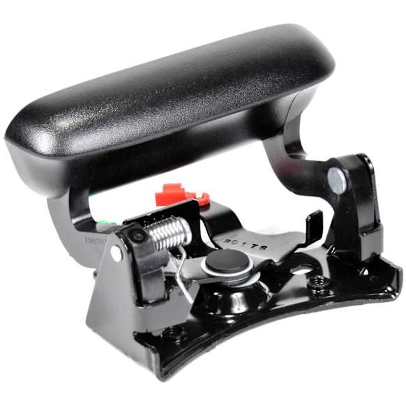 2002 GMC Sierra 3500 - Tailgate Handle, 96.0 in. bedlength, Fleetside, Black, Plastic and Steel, Without Key Hole