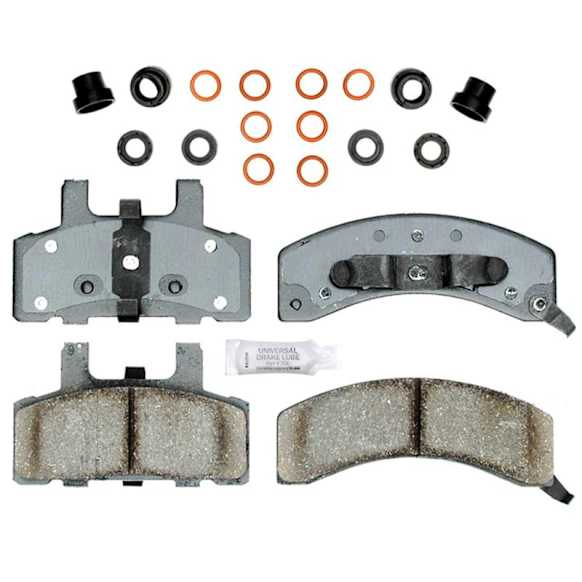 2001 Chevrolet Express 1500 - Front Ceramic Brake Pad Set, 2Nd Generation, Copper Free Friction Formula; Oe Pad Material Is Semi-Metallic, Professional Series