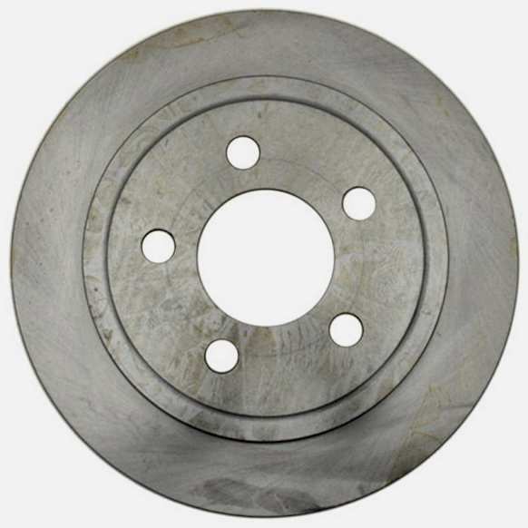 18A1336A Rear, Driver or Passenger Side Brake Disc, Plain Surface, Solid, 5 Lugs,, Advantage Series