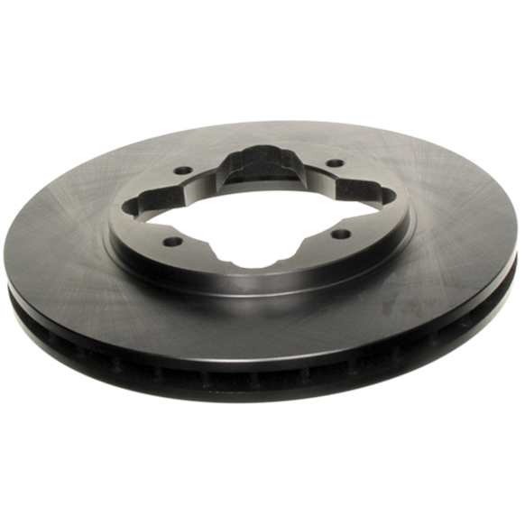 18A387A Front, Driver or Passenger Side Brake Disc, Plain Surface, 4 Lugs, FWD, Advantage Series