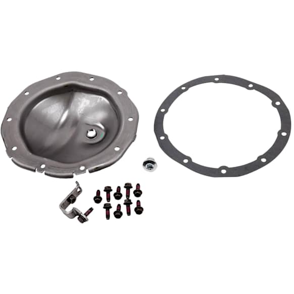 2003 GMC Yukon - Rear Differential Cover, 8.50/8.625 Ring Gear Saginaw-American Axle, 10 Bolt Diff, Silver, Steel