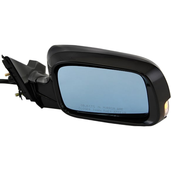 Passenger Side Mirror, Power, Manual Folding, Heated, Paintable, In-housing Signal Light, With memory, No Puddle Light, No Auto-Dimming, No Blind Spot Feature