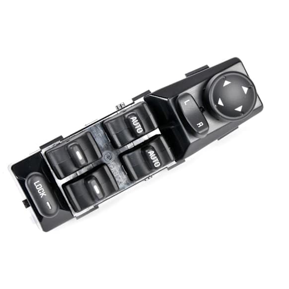 2000 Buick LeSabre - Front, Driver Side Window Switch, Black, 7 Buttons, GM Original Equipment Series