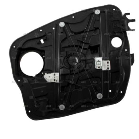 2015 Hyundai Santa Fe Sport - Front, Driver Side Power Window Regulator, Without Motor, With Door Panel, OE Replacement Series