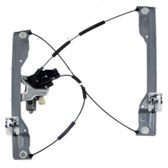 383400 Front, Driver Side OE Replacement Series Power Window Regulator, With Motor