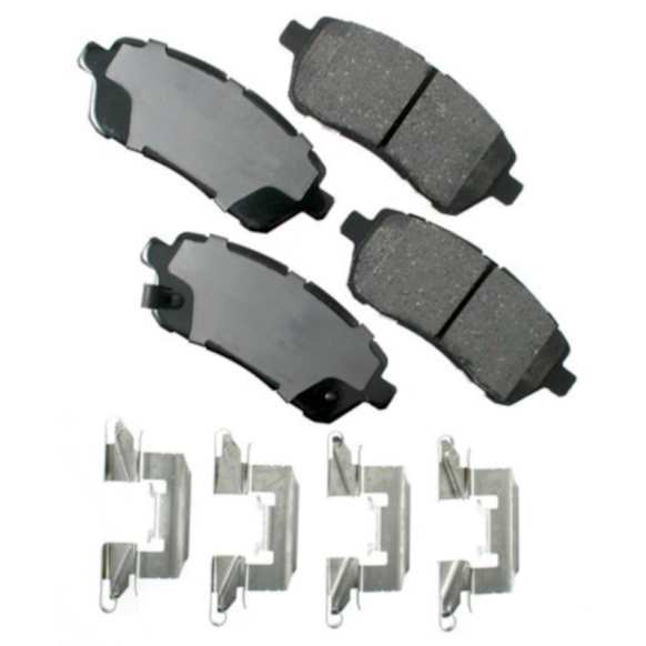 2014 Ford Fiesta - Front Ceramic Brake Pad Set, With Rear Drum, FWD, With Standard Brakes, ProACT Series