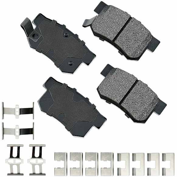1998 Acura CL - Rear Ceramic Brake Pad Set, FWD, Pro-ACT Series