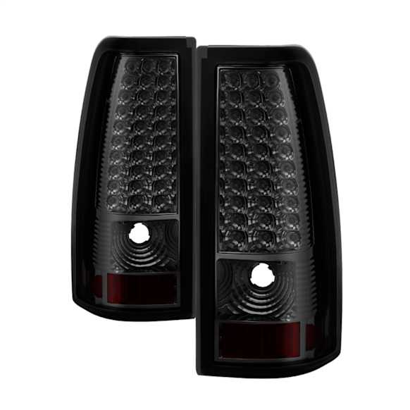 2001 GMC Sierra 1500 HD - Driver and Passenger Side LED Tail Light, With bulb(s), Smoked Lens, Chrome Interior, LED Series