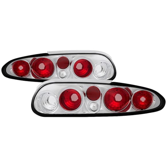 1998 Chevrolet Camaro - Driver and Passenger Side Halogen Tail Light, Without bulb(s),  Uses Stock Bulbs, Clear Lens, Chrome Interior, Convertible, Euro Series